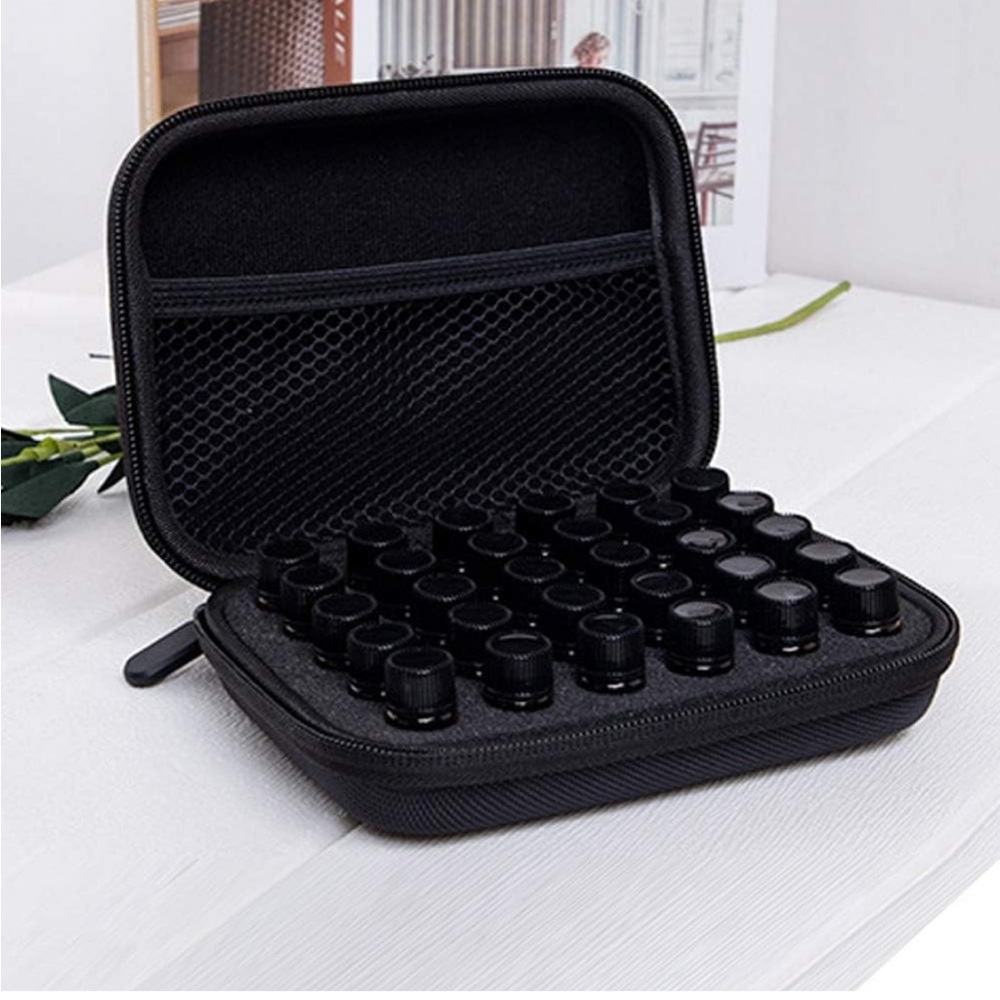 Black Peptide/Essential Oil Carrying Case Holds 30 Bottles NWT
